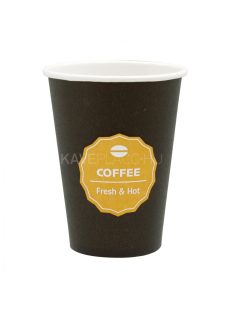 Coffee papír pohár, fekete 207 ml -  50db